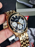  Shop Authentic Guess Odyssey Multifunction Black Dial Gold Steel Strap Watch For Men - W1107G4 - Luxxuri