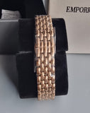  Shop Authentic Emporio Armani Rosa Mother of Pearl Dial Rose Gold Steel Strap Watch For Women - AR11462 - Luxxuri