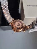  Shop Authentic Emporio Armani Gianni T-Bar Silver Dial Two Tone Steel Strap Watch For Women - AR11293 - Luxxuri