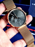  Shop Authentic Tommy Hilfiger Brooklyn Grey Dial Gold Mesh Bracelet Watch for Men - 1791506 - Luxxuri