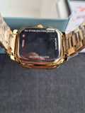  Shop Authentic Fossil Inscription Automatic Skeleton Black Dial Gold Steel Strap Watch for Men - BQ2573 - Luxxuri