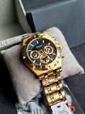  Shop Authentic Guess Continental Black Dial Gold Steel Strap Watch for Men - GW0260G2 - Luxxuri