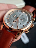  Shop Authentic Emporio Armani Quartz Silver Dial Brown Leather Strap Watch For Men - AR11043 - Luxxuri