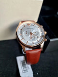  Shop Authentic Emporio Armani Quartz Silver Dial Brown Leather Strap Watch For Men - AR11043 - Luxxuri