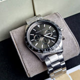  Shop Authentic Michael Kors Layton Chronograph Green Dial Silver Steel Strap Watch For Men - MK8912 - Luxxuri