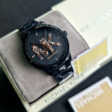  Shop Authentic Michael Kors Runway Quartz Black Dial Black Steel Strap Watch For Women - MK6683 - Luxxuri