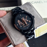  Shop Authentic Michael Kors Runway Quartz Black Dial Black Steel Strap Watch For Women - MK6683 - Luxxuri