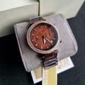  Shop Authentic Michael Kors Parker Chronograph Brown Dial Brown Steel Strap Watch For Women - MK5578 - Luxxuri