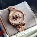  Shop Authentic Michael Kors Sofie Quartz Rose Gold Dial Rose Gold Steel Strap Watch For Women - MK4335 - Luxxuri