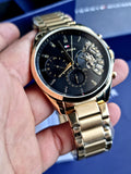  Shop Authentic Tommy Hilfiger Baker Chronograph Black Dial Gold Steel Strap Watch for Men - 1710447 - Luxxuri
