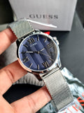  Shop Authentic Guess Richmond Blue Dial Two Tone Mesh Bracelet Watch for Men - W1179G1 - Luxxuri