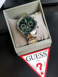  Shop Authentic Guess Hendrix Green Dial Two Tone Steel Strap Watch For Men - GW0066G2 - Luxxuri
