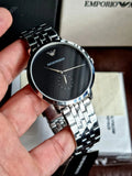  Shop Authentic Emporio Armani Classic Quartz Black Dial Silver Steel Strap Watch For Men - AR11161 - Luxxuri