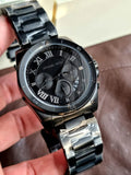  Shop Authentic Michael Kors Brecken Chronograph Black Dial Black Steel Strap Watch For Men - MK8482 - Luxxuri