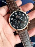  Shop Authentic Tommy Hilfiger Daniel Blue Dial Brown Leather Strap Watch for Men - 1710380 - Luxxuri