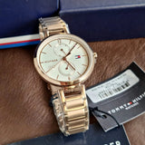  Shop Authentic Tommy Hilfiger Angela Quartz White Dial Rose Gold Steel Strap Watch for Women - 1782124 - Luxxuri