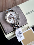  Shop Authentic Michael Kors Sofie Chronograph Quartz White Dial Two Tone Steel Strap Watch For Women - MK6558 - Luxxuri