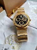  Shop Authentic Versace Greca Chronograph Black Dial Gold Steel Strap Watch For Men - VEZ900421 - Luxxuri