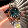  Shop Authentic Michael Kors Lexington Quartz Green Dial Two Tone Steel Strap Watch For Men - MK9063 - Luxxuri