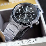  Shop Authentic Michael Kors Layton Chronograph Green Dial Silver Steel Strap Watch For Men - MK8912 - Luxxuri