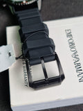  Shop Authentic Emporio Armani Diver Chronograph Quartz Green Dial Black Silicon Strap Watch For Men - AR11463 - Luxxuri