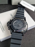  Shop Authentic Emporio Armani Diver Chronograph Quartz Green Dial Black Silicon Strap Watch For Men - AR11463 - Luxxuri