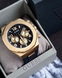  Shop Authentic Guess Empire Chronograph Quartz Black Dial Black Silicon Strap Watch For Men - GW0583G2 - Luxxuri