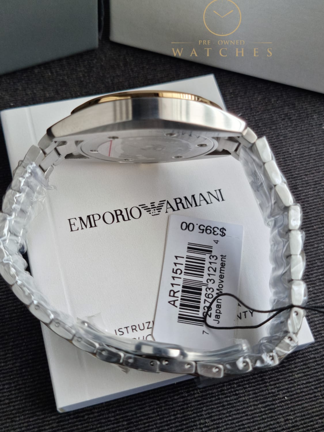  Shop Authentic Emporio Armani Claudio Chronograph Green Dial Two Tone Steel Strap Watch For Women - AR11511 - Luxxuri