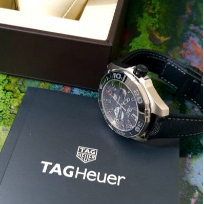 Tag Heuer Aquaracer Moon Black Dial Watch for Men - WAY201J.FC6370