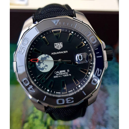  Shop Authentic Tag Heuer Aquaracer Moon Black Dial Watch for Men - WAY201J.FC6370 - Luxxuri