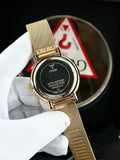  Shop Authentic Guess Iconic Quartz Gold Dial Gold Mesh Bracelet Watch For Women - GW0527L2 - Luxxuri
