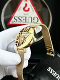  Shop Authentic Guess Iconic Quartz Gold Dial Gold Mesh Bracelet Watch For Women - GW0527L2 - Luxxuri
