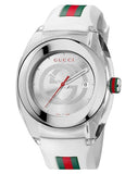  Shop Authentic Gucci SYNC XXL White Dial White Rubber Strap Watch For Men - YA137102 - Luxxuri
