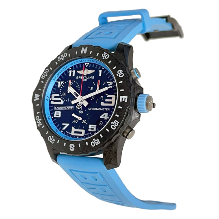  Shop Authentic Breitling Endurance Pro Black Dial Light Blue Rubber Strap Watch for Men - X82310281B1S1 - Luxxuri
