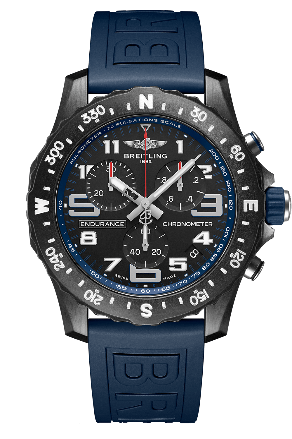  Shop Authentic Breitling Endurance Pro Black Dial Blue Rubber Strap Watch for Men - X82310D51B1S1 - Luxxuri