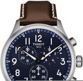  Shop Authentic Tissot Chrono XL Vintage Blue Dial Brown Leather Strap Watch For Men - T116.617.16.042.00 - Luxxuri