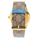 Shop Authentic Gucci G Timeless Disney Donald Duck Brown Dial Brown Leather Strap Watch For Women - YA1264167 - Luxxuri