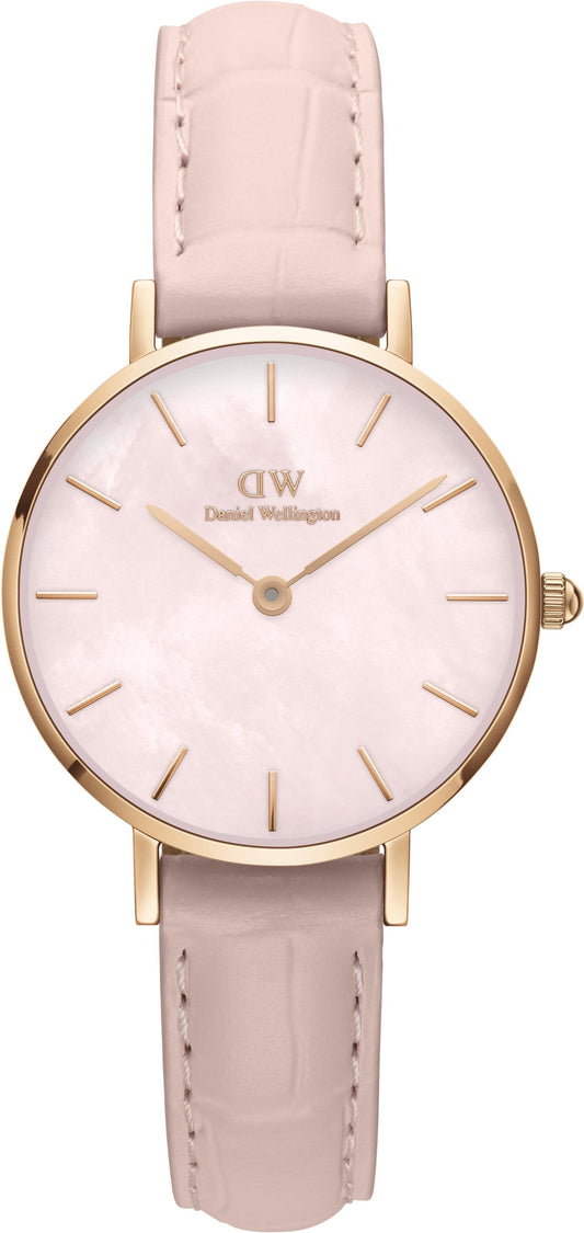  Shop Authentic Daniel Wellington Petite Rouge Pink Dial Pink Leather Strap Watch For Women - DW00100511 - Luxxuri