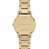  Shop Authentic Burberry The City Gold Dial Gold Steel Strap Watch for Women - BU9033 - Luxxuri