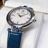  Shop Authentic Versace Olympo Gleam White Dial Green Leather Strap Watch for Women - VAN020016 - Luxxuri