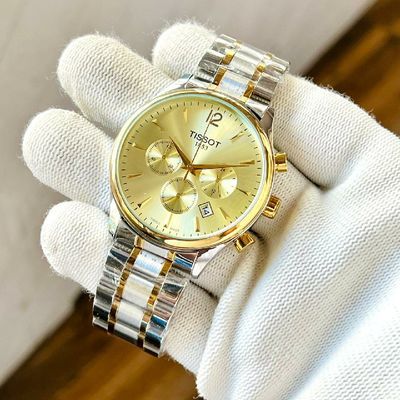  Shop Authentic Tissot T Sport Chrono XL Classic Gold Dial Two Tone Steel Strap Watch for Men - T116.617.22.021.00 - Luxxuri