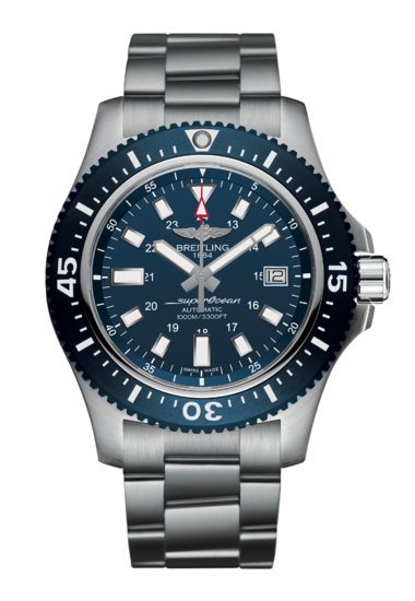  Shop Authentic Breitling Superocean 44mm Special Blue Dial Silver Steel Strap Watch for Men - Y17393161C1A1 - Luxxuri