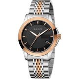  Shop Authentic Gucci G Timeless Black Dial Two Tone Steel Strap Watch For Women - YA126512 - Luxxuri
