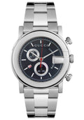  Shop Authentic Gucci G Chrono Black Dial Silver Steel Strap Watch For Men - YA101309 - Luxxuri