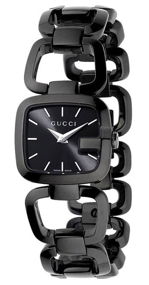  Shop Authentic Gucci G Gucci 125 G Series Bracelet Black Dial Watch For Women - YA125403 - Luxxuri