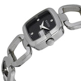  Shop Authentic Gucci G Diamonds Black Dial Silver Steel Strap Watch For Women - YA125509 - Luxxuri
