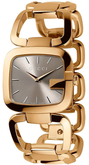  Shop Authentic Gucci G Gucci Sunbrushed Brown Dial Rose Gold Steel Strap Watch For Women - YA125511 - Luxxuri