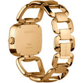 Gucci G Gucci Diamonds Mother of Pearl Dial Yellow Gold Steel Strap Watch For Women - YA125513