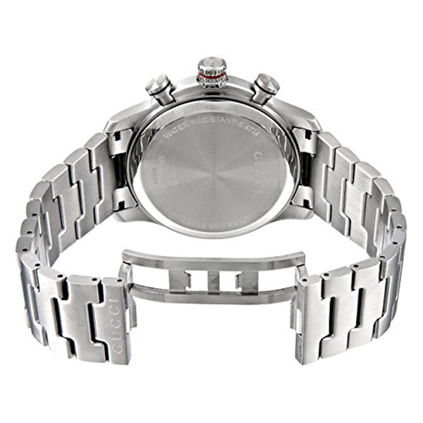 Gucci G Timeless Brown Dial Silver Steel Strap Watch For Men - YA126248