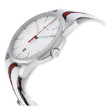  Shop Authentic Gucci G Timeless Quartz White DIal White NATO Strap Watch For Men - YA126322 - Luxxuri
